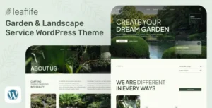 LeafLife – Garden & Landscape Service WordPress Theme