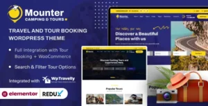 Mounter – Camping, Travel & Tour Booking WordPress Theme