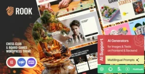 Rook – Chess Club & Board Games WordPress Theme
