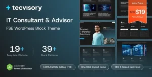 Tecvisory  – IT Consultant & Advisory Gutenverse FSE WordPress Block Theme