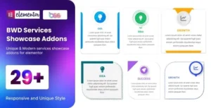 BWD services showcase – Addons for elementor