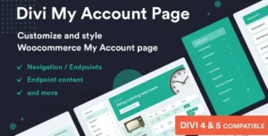 Divi My Account Page
