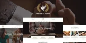 Faith & Hope – A Modern Church & Religion Non-Profit WordPress Theme