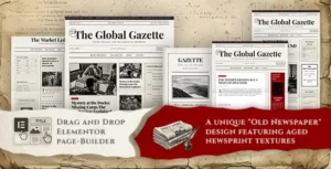 Gazette – Vintage News & Editorial Magazine WordPress Theme