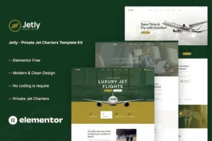 Jetly – Private Jet Charters WordPress Theme