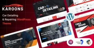 Karoons – Car Detailing & Repair WordPress Theme