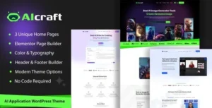 Aicraft – AI Application & Generator WordPress Theme