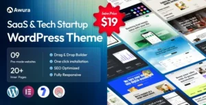 Awura – SaaS & Startup WordPress Theme