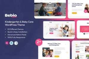 Bebio – Kindergarten & Baby Care WordPress Theme