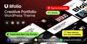 Bfolio – Creative Portfolio WordPress Theme
