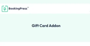 BookingPress Gift Card Addon