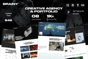 Brainy – Creative Agency & Startup WordPress Theme