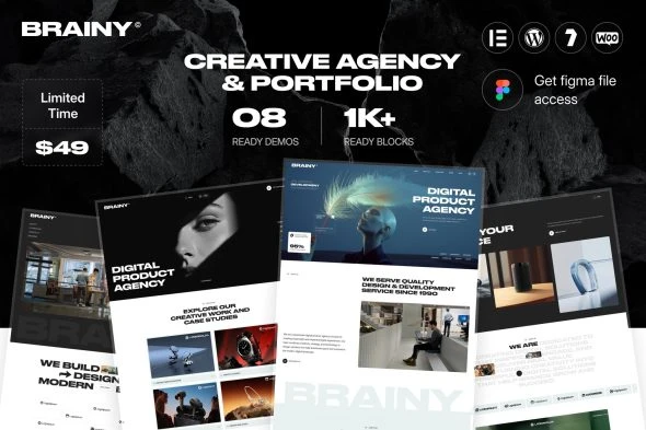 Brainy – Creative Agency & Startup WordPress Theme