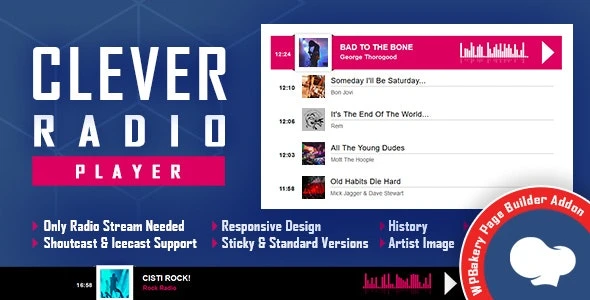 CLEVER – Shoutcast and Icecast Radio Player for WPBakery Page Builder