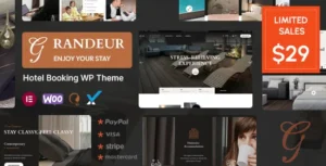 Grandeur – Hotel Booking WordPress Theme