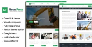 Inusti – Factory & Industrial WordPress Theme