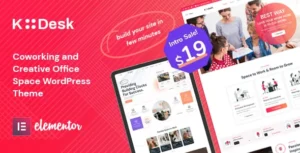 Kodesk – Coworking and Office Space WordPress Theme