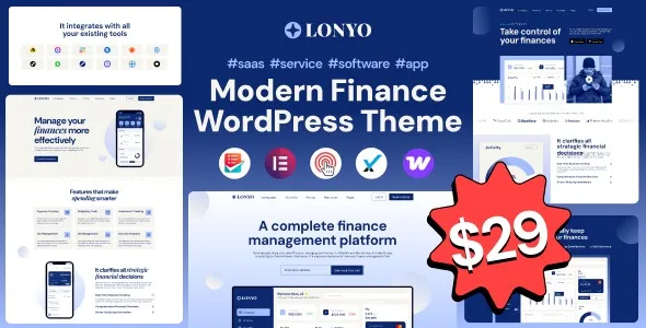 Lonyo – Software, SaaS & Startup WordPress Theme