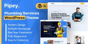 Pipey – Plumbing Services WordPress Theme