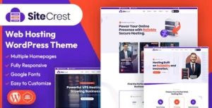 SiteCrest – Web Hosting WordPress & WHMCS Theme