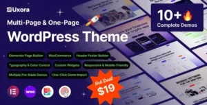 Uxora – Software, SaaS & Startup WordPress Theme