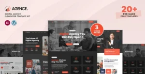Agence - Digital Agency Elementor Pro Template Kit
