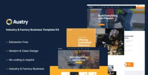 Austry - Industry & Factory Business Elementor Template Kit