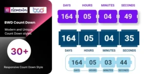 BWD Count Down Add-on for Elementor