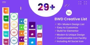 BWD Creative List Addon for Elementor