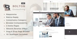 Bolton Business Consulting Services WordPress Theme