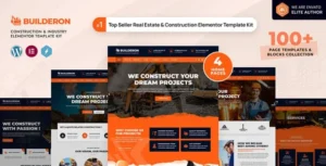 Builderon – Construction & Industry Elementor Pro Template Kit