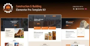 Buildlux - Construction Elementor Pro Template Kit