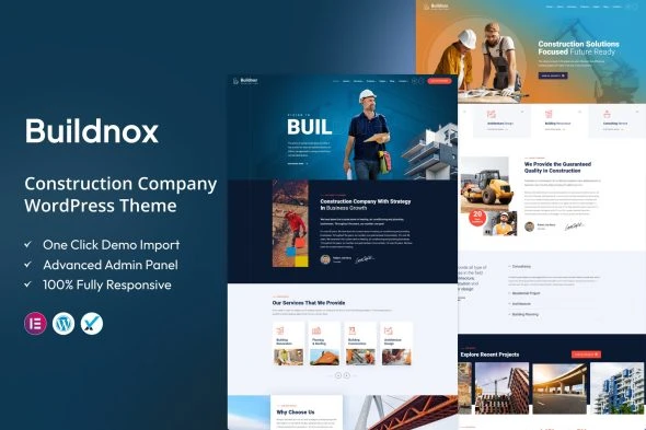 Buildnox – Construction Company WordPress Theme
