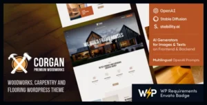 Corgan | Carpenter, Woodwork & Carpentry WordPress Theme