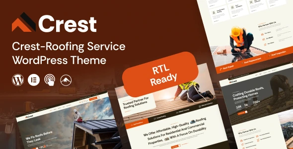 Crest - Roofing Services WordPress Theme