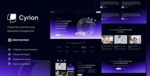 Cyrion - Cyber Security Services Elementor Template Kit