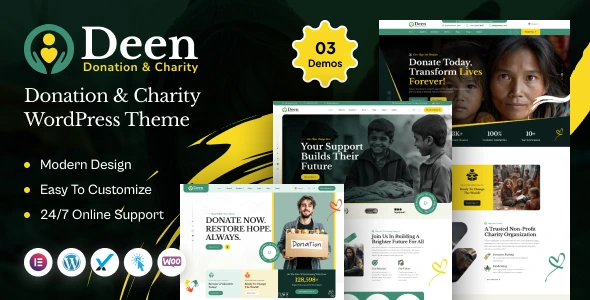 Deen - Donation & Charity WordPress Theme