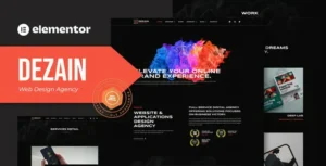 Dezain - Web Design Agency Elementor Pro Template Kit