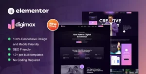 Digimax - Digital Marketing Agency Elementor Pro Template Kit