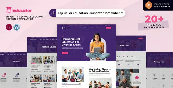 Educator - University & School Education Elementor Template Kit