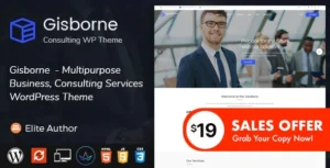 Gisborne - Business, Finance and Consulting WordPress Theme