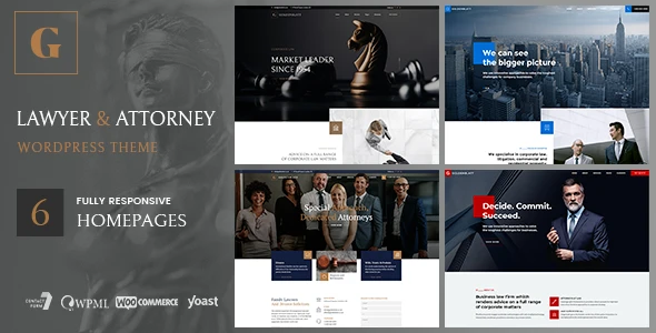 Goldenblatt - Lawyer & Attorney WordPress Theme