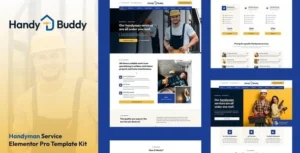 Handy Buddy - Handyman Services Elementor Pro Template Kit