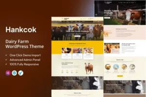 Hankcok – Dairy Farm WordPress Theme