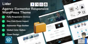 Lider - Agency, Corporate and Multipurpose WordPress Elementor Theme