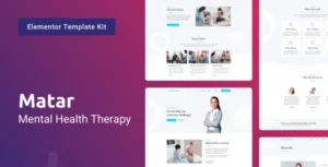 Matar — Mental Health Therapy Elementor Template Kit