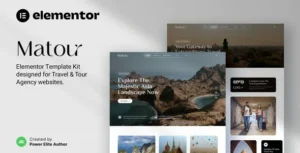 Matour – Tour & Travel Agency Elementor Template Kit