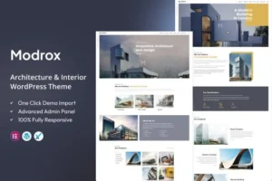 Modrox – Architecture and Interior WordPress Theme
