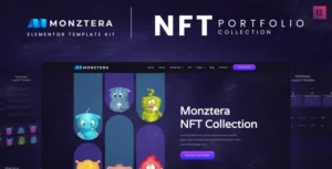 Monztera - NFT Portfolio Elementor Template Kit