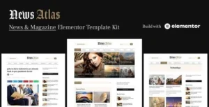NewsAtlas – News & Magazine Elementor Template Kit